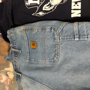 Carhartt Denim Vintage Men's Work Pants 40"waist x 32" length.